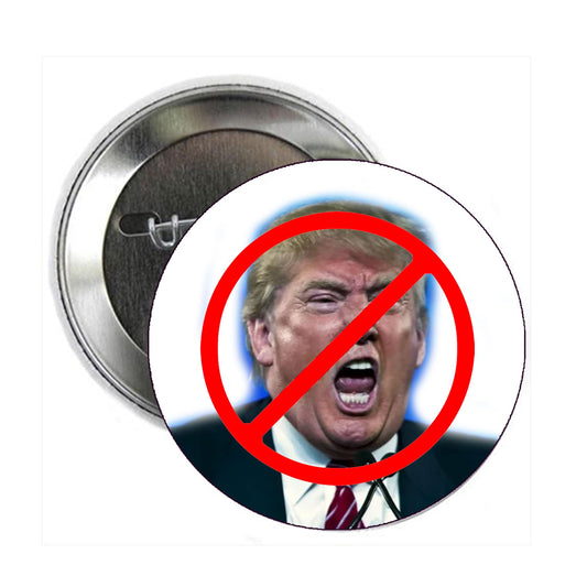 10 Pcs Anti-Trump No Trump Pinback Button Pin Pinback Brooch for Jackets, Backpacks, Hats 2.25" hate