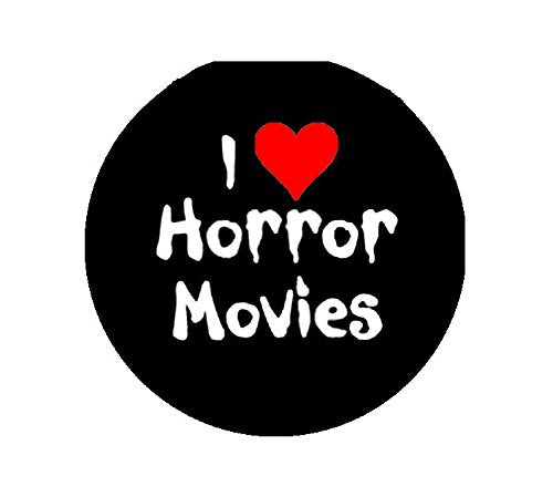 I Love Horror Moies Pinback Button Brooch 1.25-inch Default Title