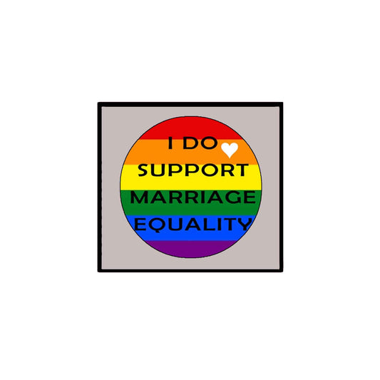 12 Pcs Set I Support Marriage Equality Pinback 2.25-inch Default Title