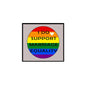 Marriage equality pinback badge with rainbow circle and text “I DO SUPPORT MARRIAGE EQUALITY”