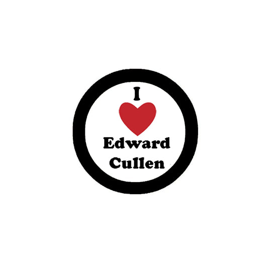 I Love Edward Cullen 1.25-inch Pinback ~ 2 Pcs Set Default Title