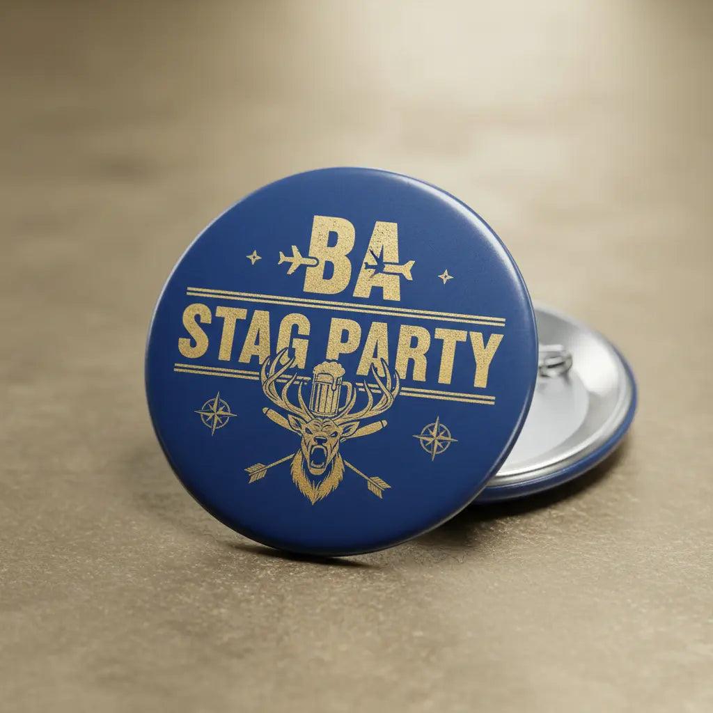 BA Stag Party Pinback 2.25-inch