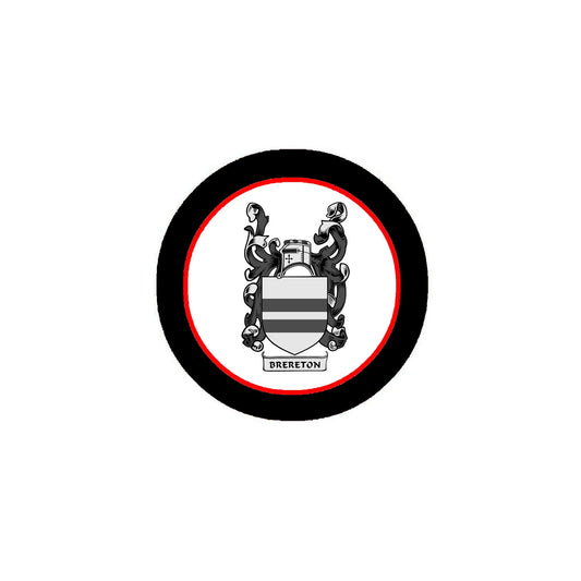 Brereton Family Crest 3-inch Coat of Arms Fridge Round Magnet Default Title