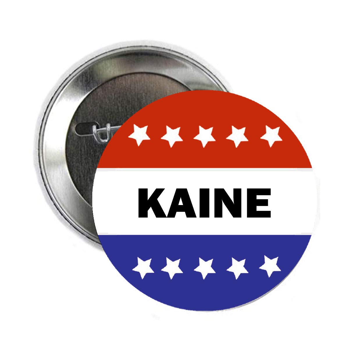 Kaine Stars & Stripes Voting Style 2.25-inch Pinback Default Title