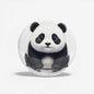 2.25-inch baby panda pinback button with round silver clasp and smiling face