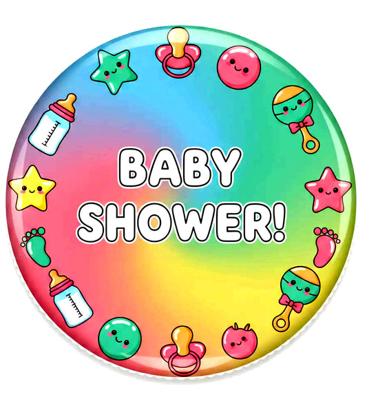 My Baby Shower Pinback 2.25-inch