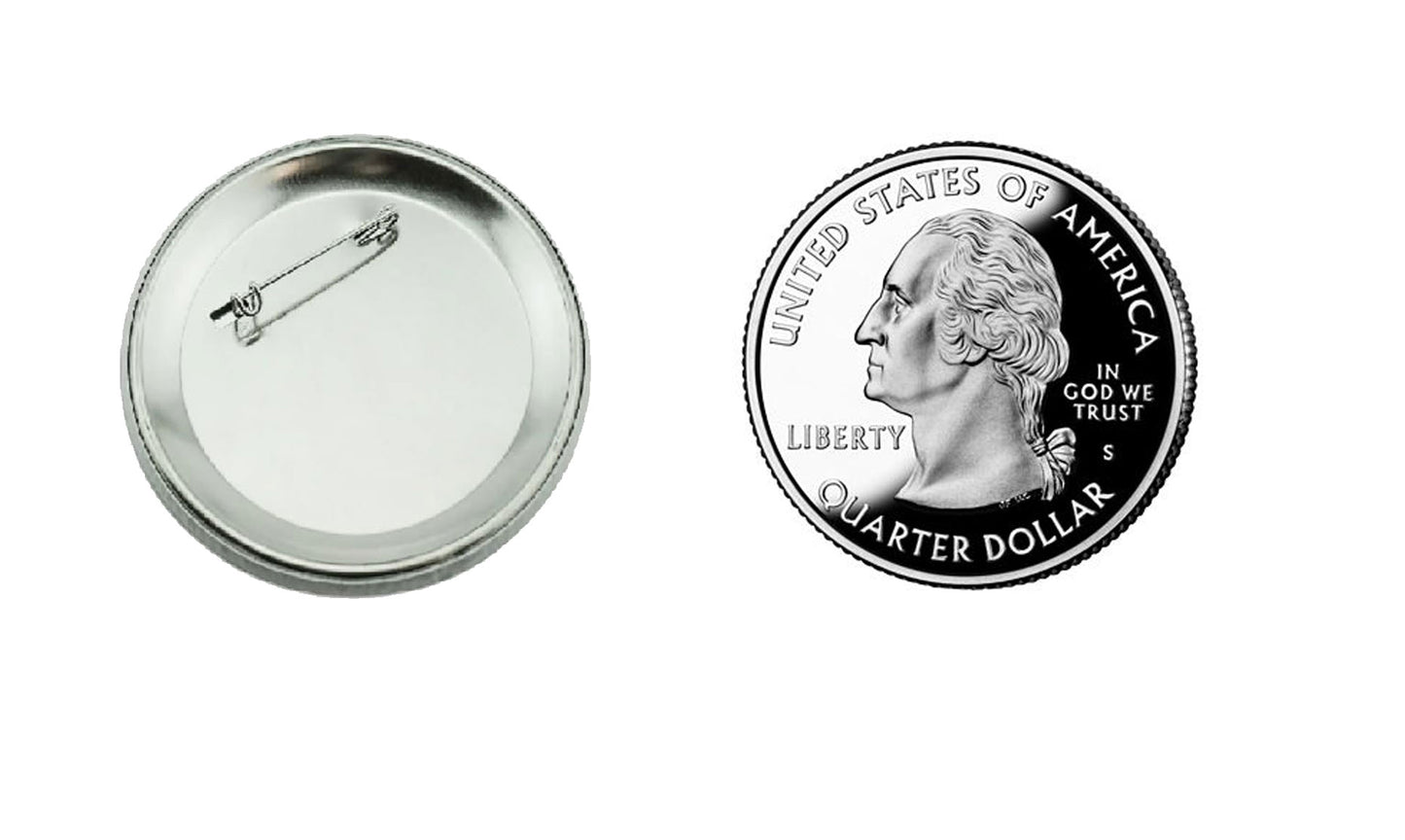 Peace Love Crochet Pinback 1.25"