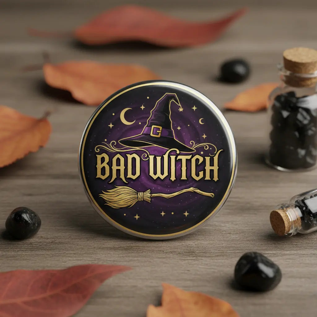 Bad Witch Halloween Pinback 2.25-inch