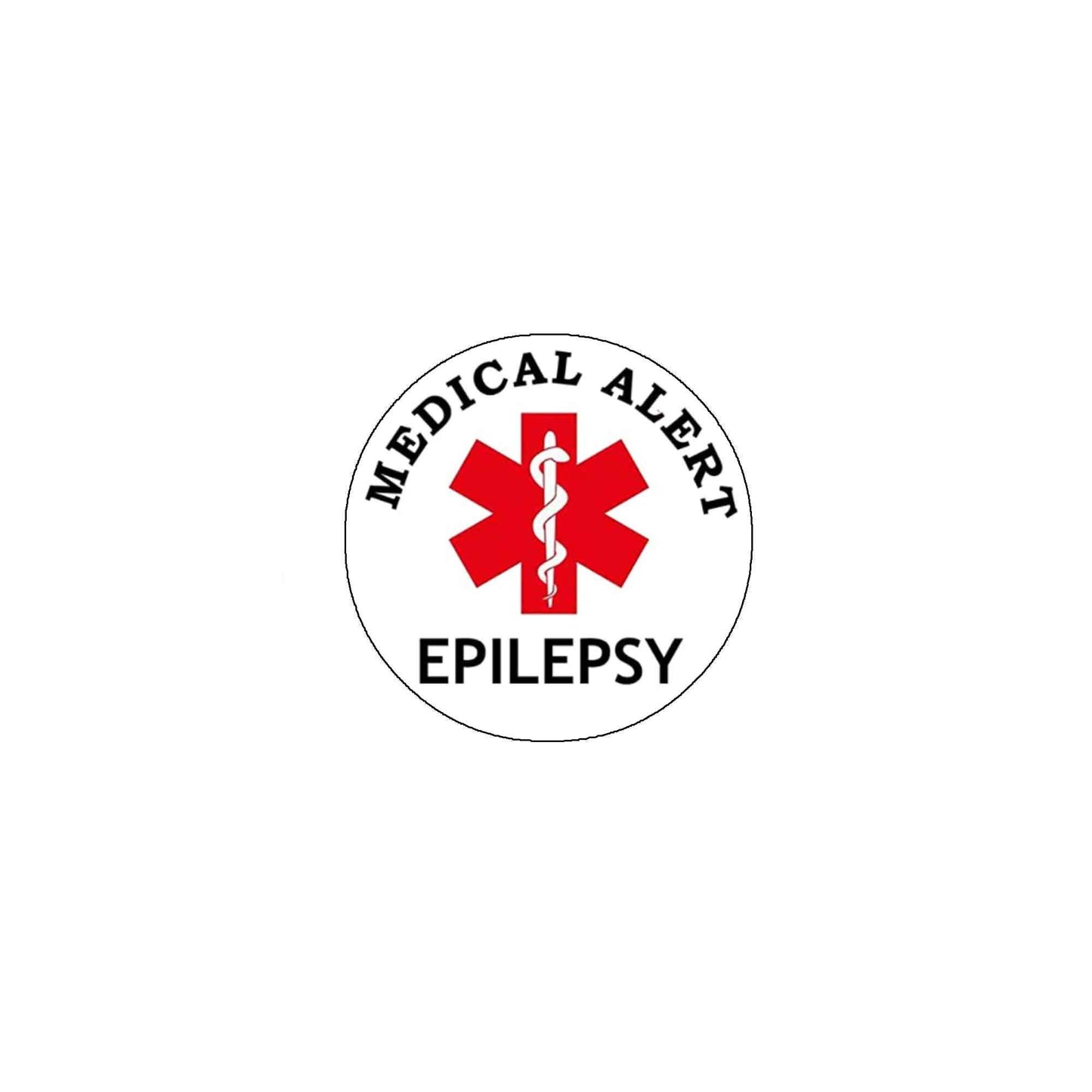 Epilepsy Medical Alert Pin 2.25" Pinback for Jackets, Backpacks, etc.