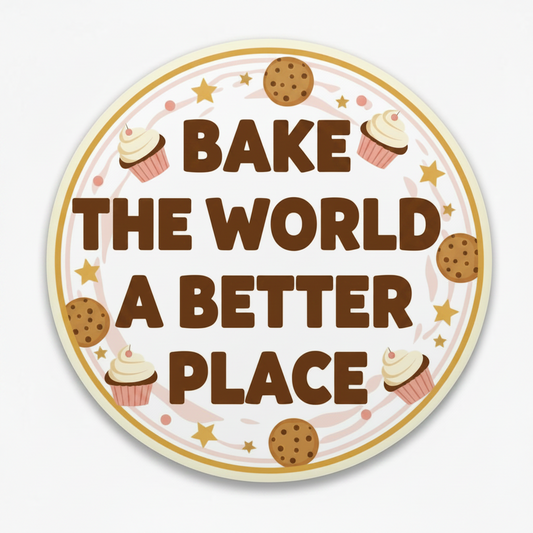 Bake the World a Better Place Pinback 2.25-inch