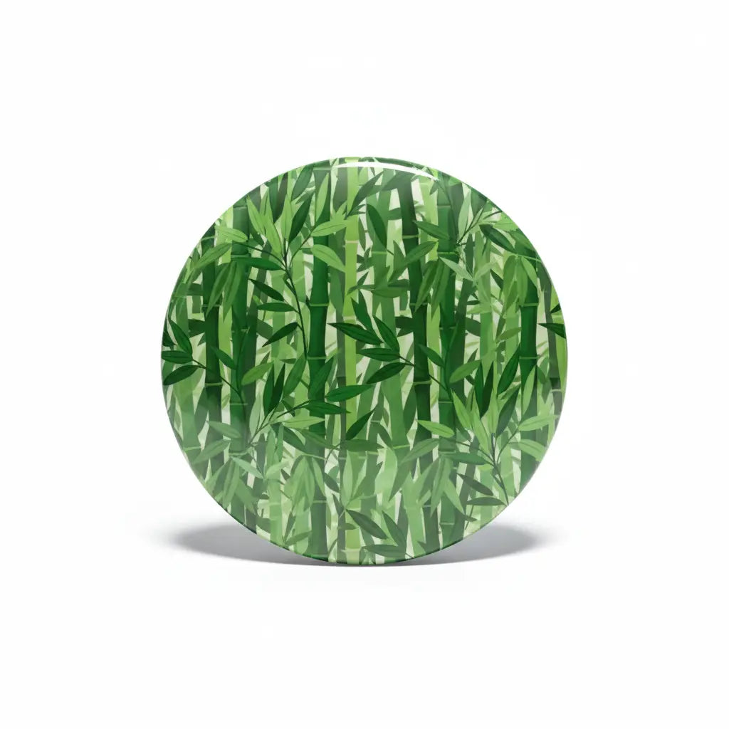 Bamboo Pattern Pinback 2.25-inchv