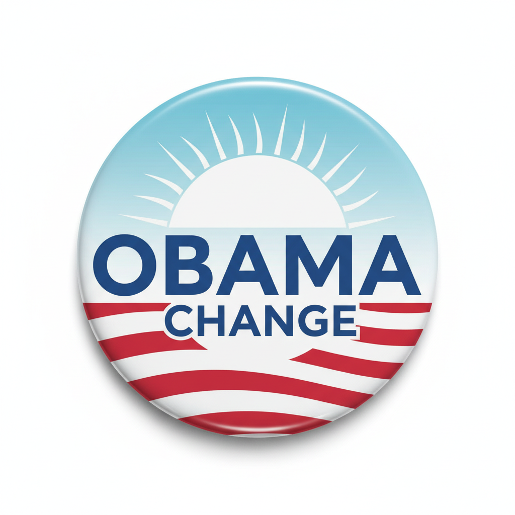 Barack Obama LogoPinback 2.25-inch