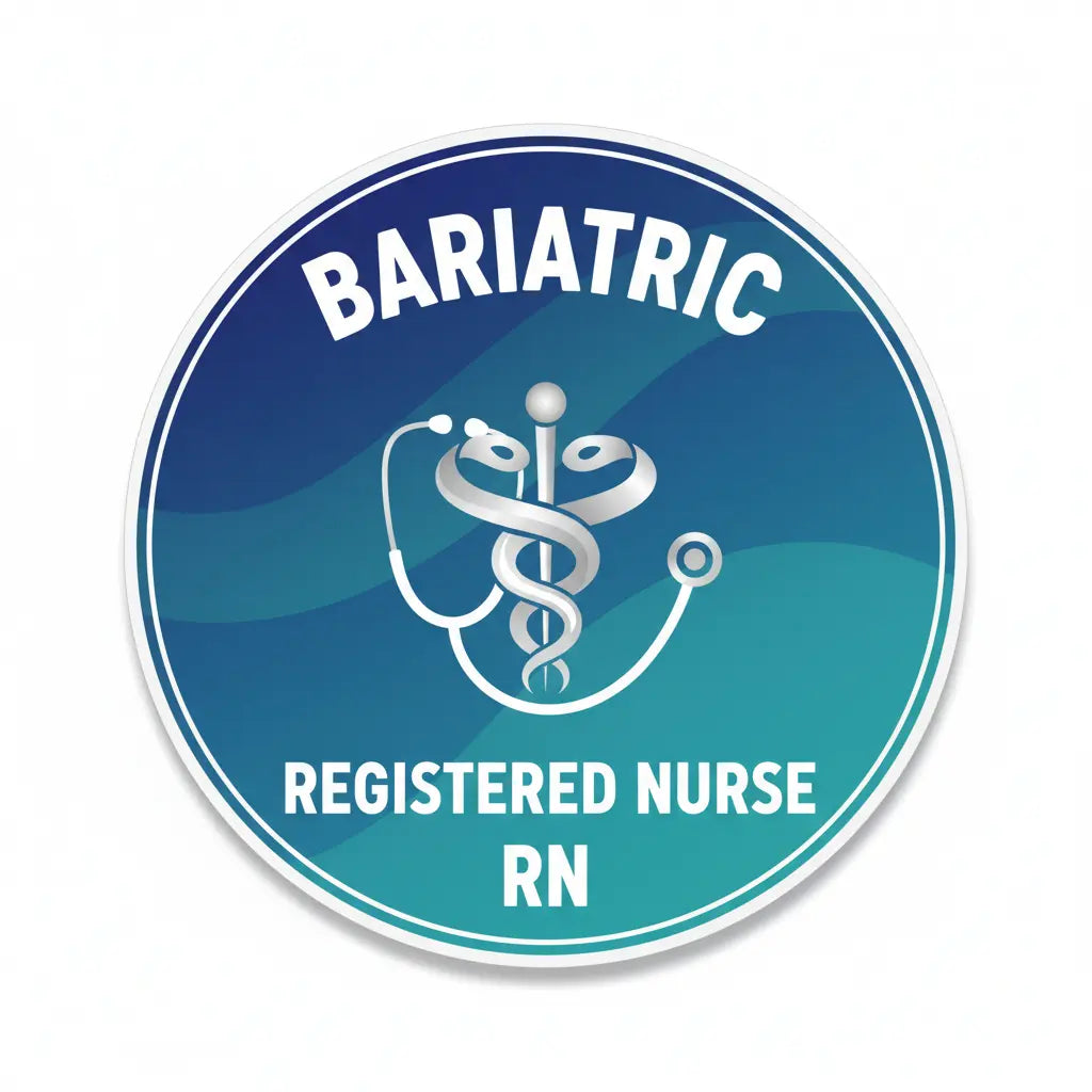 Bariatric Registered Nurse Pin Button 2.25-inch - mypinbacks.com