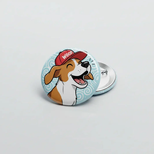 Barking Dog Pinback 2.25-inch - My Pinbacks