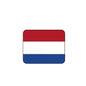 Netherlands flag mousepad with rounded corners, red white and blue horizontal stripes