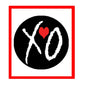 1.25-inch heart pinback button with black-and-white hands and red heart icon