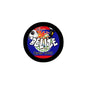 Belize Qatar 2022 soccer pinback button, round with lion graphic and football icon