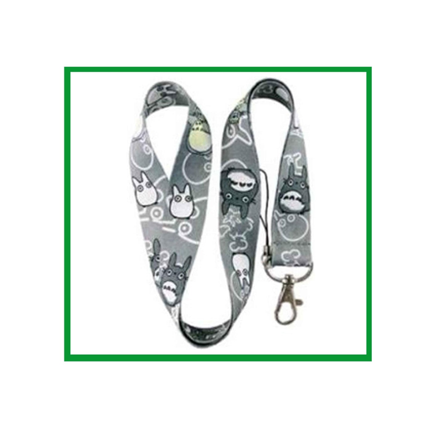 Character ID Holder Lanyard Keychain Color Grey- Hook & Phone String 001 Default Title
