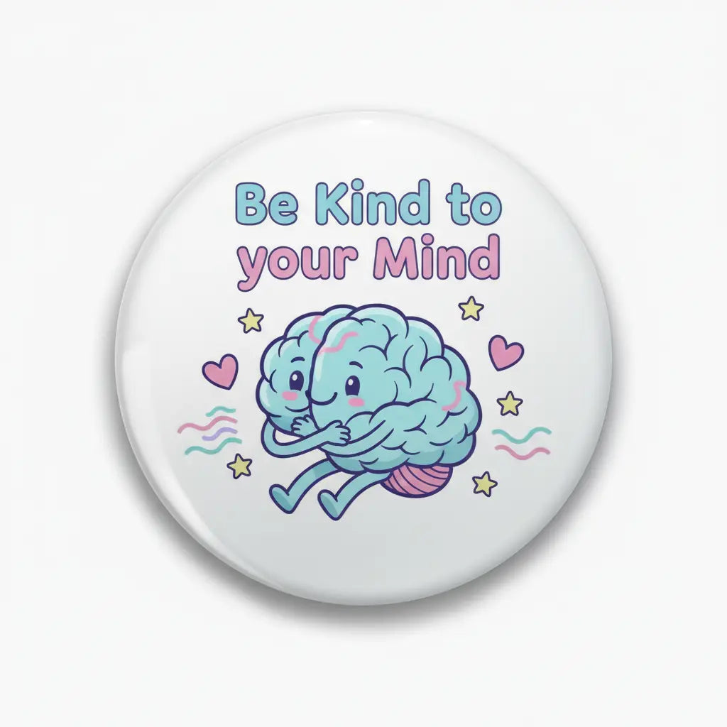 Be Kind to your Mind Pin Button 2.25-inch - mypinbacks.com