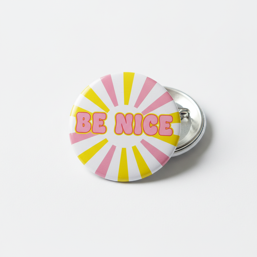 Be Nice Pinback 2.25-inch