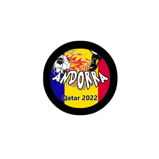 12 Pcs Andorra Football Soccer 2.25" Pinback for Jackets, Backpack, hats 2022