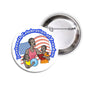 Round 2.25-inch pinback button with Juneteenth freedom graphic and figures
