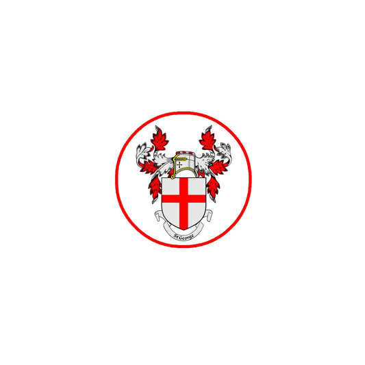 St. George Family Crest 3-inch Coat of Arms Fridge Round Magnet ~ Version 2 Default Title