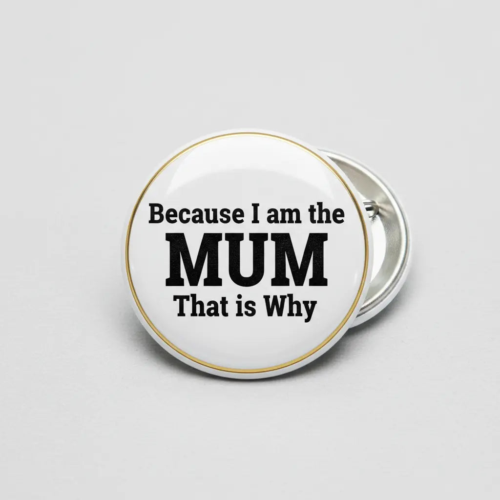 Because I am the MUM That is Why Pinback 2.25-inch