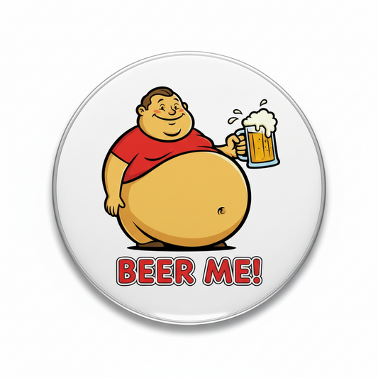 Beer Belly Pinback 2.25-inch