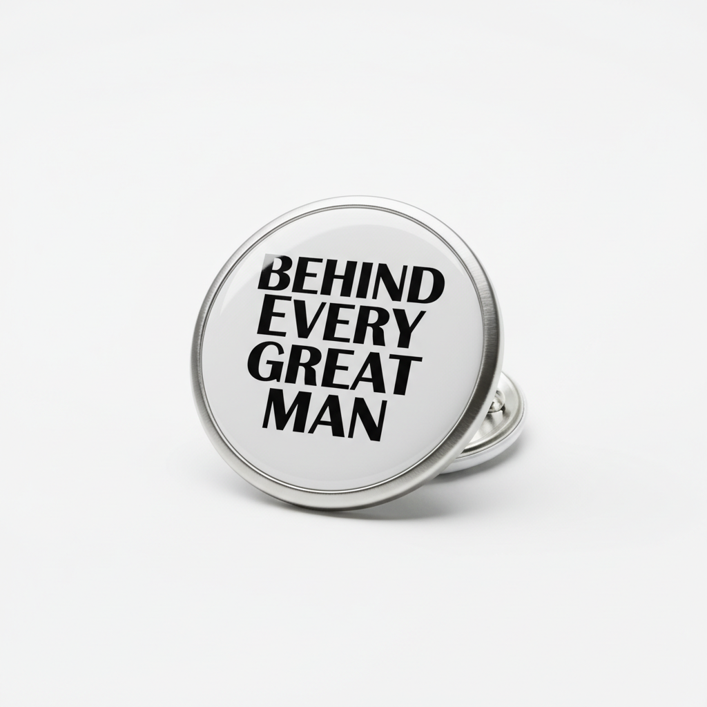 Behind Every Great Man Pinback 2.25-inch