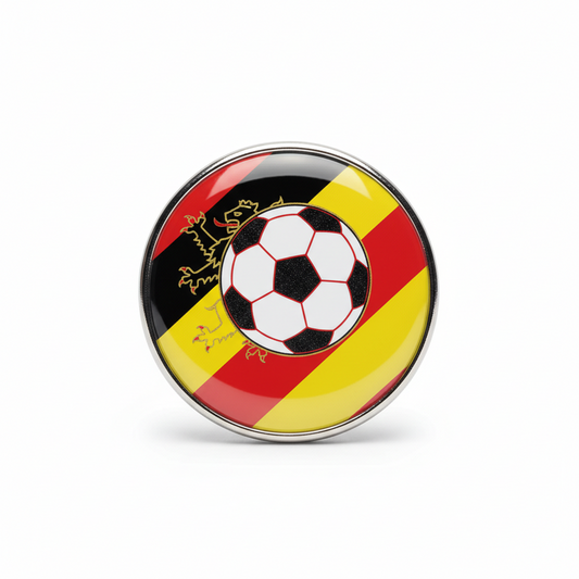 Belgium Football Soccer Pinback 2.25-inch