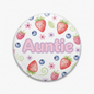 Berry Sweet Baby Shower Auntie Pinback 2.25-inch