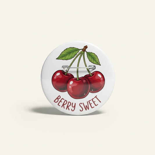Berry Sweet Cherry Pinback 2.25-inch