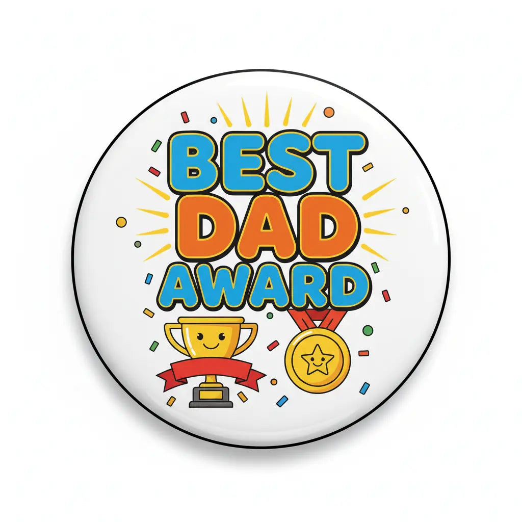Best Dad Award Pinback 2.25-inch