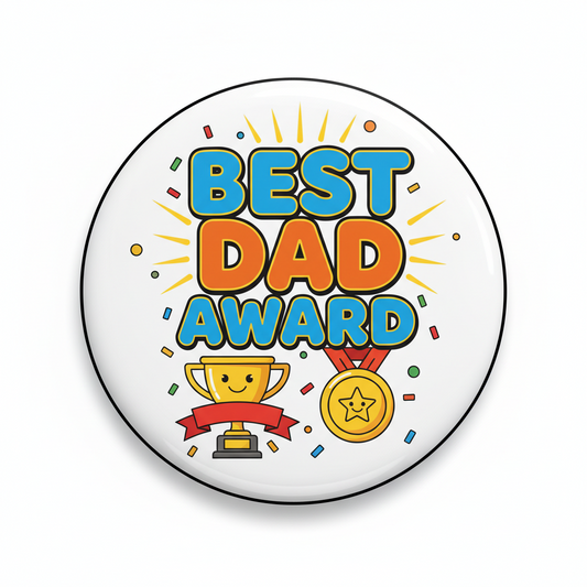 Best Dad Award Pinback 2.25-inch mypinbacks.com