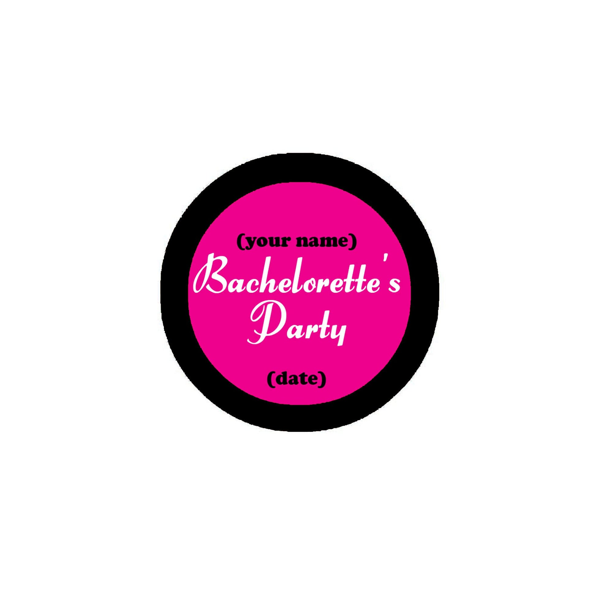 12 Pcs Set (your name) Bachelorette's Party 2.25-inch Pinback Badge Default Title