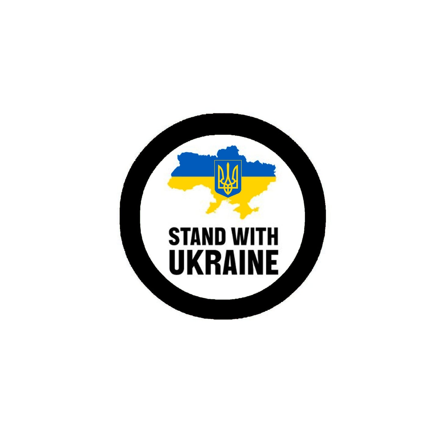 10 Pcs Standing with Ukraine 2.25" Pinback for Jackets, Backpack, hats vAB