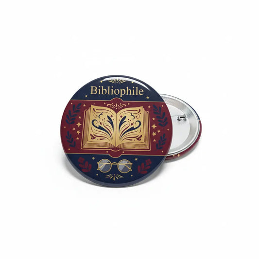 Bibliophile Pinback 2.25-inch