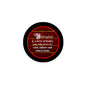 2.25-inch black round pinback button with red ring and white Bibliophile quote