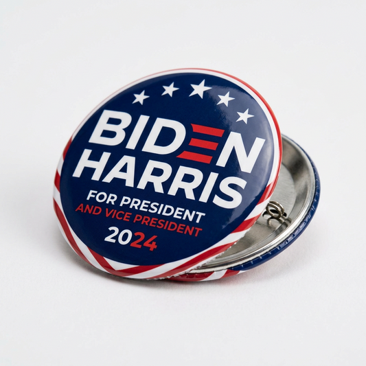 Biden Harris Election Campaign Rally Pin Button 2.25-inch