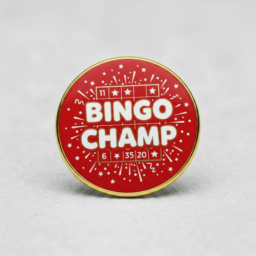 Bingo Champ Pinback 2.25-inch