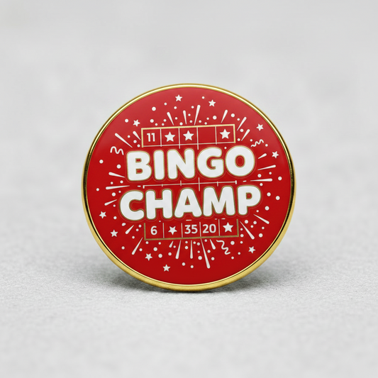 Bingo Champ Pinback 2.25-inch