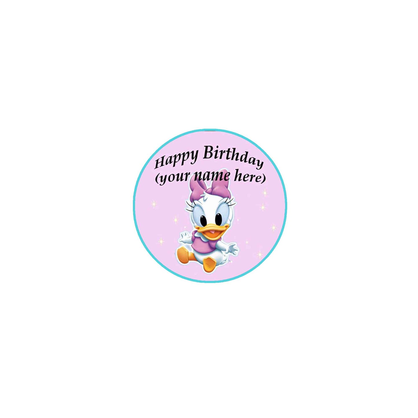 12 pins personalizados de feliz cumpleaños de 2,25"