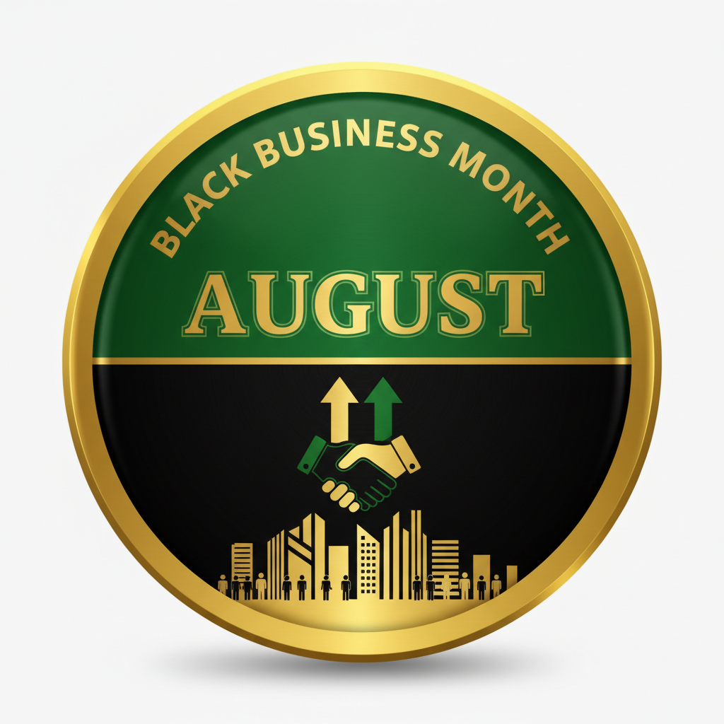 Black Business Month (August) Pinback 2.25-inch