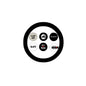 1.25-inch pinback button set with Black Lives Matter themed circular designs in a ring