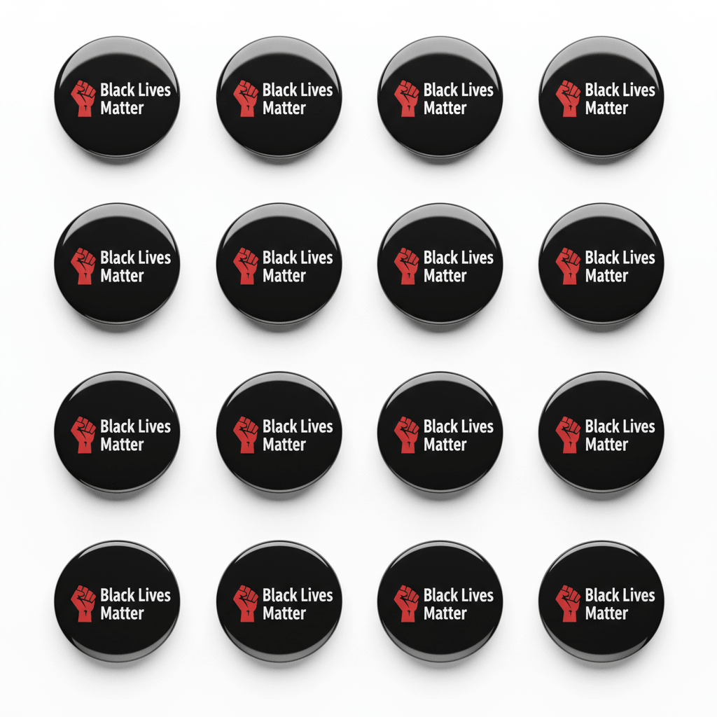 BLM Black Lives Matter Pinback 2.25-inch 12 Pcs v2 - My Pinbacks