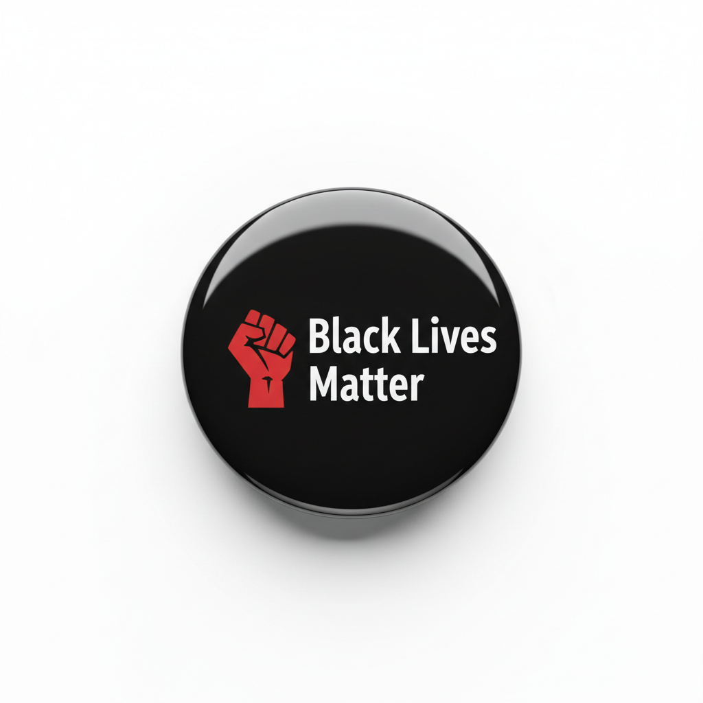 BLM Black Lives Matter Pinback 2.25-inch 12 Pcs v2