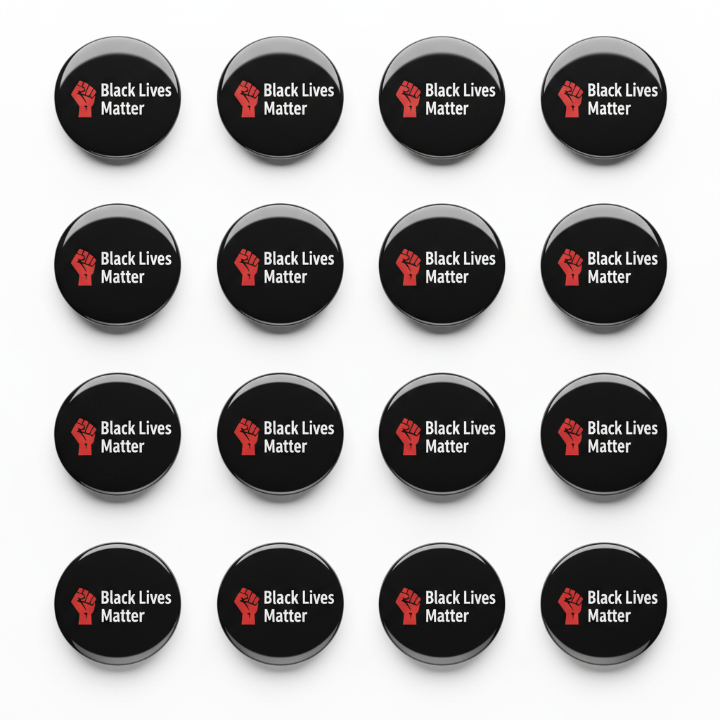 BLM Black Lives Matter Pinback 2.25-inch 12 Pcs v2