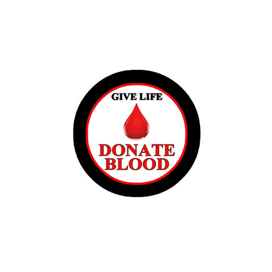 Give Life Donate Blood Pinback 2.25"