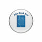 Round pinback button with Blue Book Day text and blue book icon, silver rim.
